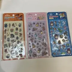 【正規品】【24時間内発送】ディズニープクプクシール3種セット