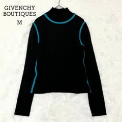 良品✨ ジバンシィ ブティック ハイネック ニット ターコイズ ブラック Mのサムネイル