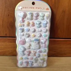 新品未開封　コットンパフィシール　スヌーピー　　　ときょうだい