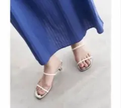 ルタロン　3.5㎝Wストラップミュールサンダル