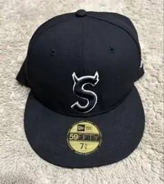 Supreme 59FIFTY ブラックキャップ 7 5/8
