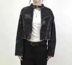 WHO’S WHO gallery スプレーブリーチデニムブルゾン