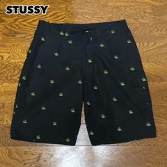 00s STUSSY ステューシー ショートパンツ ハーフパンツ 刺繍 クラウンのサムネイル