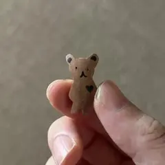 ミニパーツ　くま　木製のサムネイル