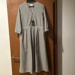 URBAN RESEARCH DOORS 花柄ロングシャツワンピース
