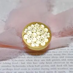 桜　春シーリングワックススタンプ真鍮高品質ヘッド　桜満喫　可愛いお花スタンプ