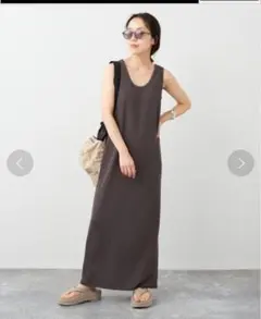 リブタンクワンピース　plage