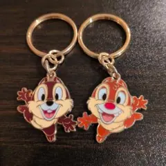 チップとデール キーホルダー 2個セット