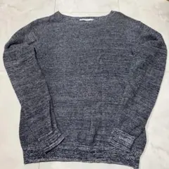 メンズ　薄手セーター　グレー【M】