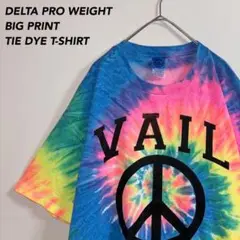 《ビッグプリント》DELTA PRO WEIGHTタイダイTシャツピースマーク