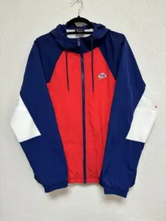 Nike ナイロンジャケット フード付き 赤/青/白