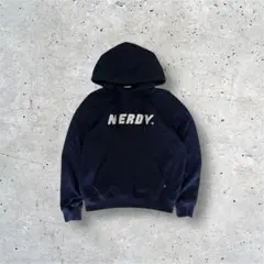 NERDY ネイビー フード付きパーカー