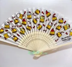 ハローキティ展 コラボ 非売品 扇子 特典 ノベルティ ポムポムプリン サンリオ