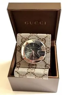 グッチ GUCCI トラベルクロック GGキャンバス 置時計 動作品 グッチ GUCCI トラベルクロック GGキャンバス 置時計 動作品