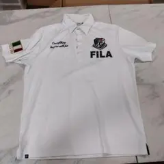 49.FILA GOLF メンズ 半袖ポロシャツ ホワイト LLサイズ