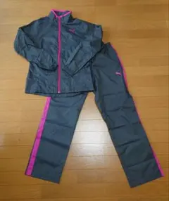PUMA ジャージ上下セット グレー/ピンク