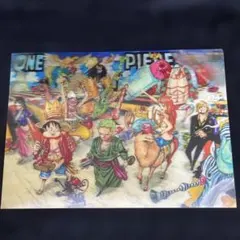 ワンピース！平面なのに3D！？見る角度によって絵柄が変わる非売品。
