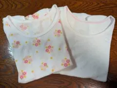 ユニクロ UNIQLO コットンメッシュインナーT 半袖 肌着 90 2枚セット