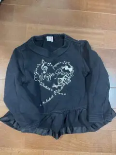 【美品】Mezzo Piano ブラック 長袖カットソー 110