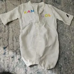 KANGOL ボタン付きホワイトロンパース50-70サイズのサムネイル