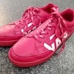 VANS スニーカー ピンク ロゴ入りシューレースのサムネイル