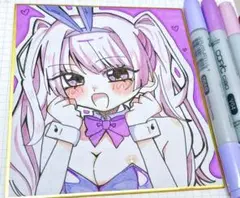 色紙 イラスト バニーガール
