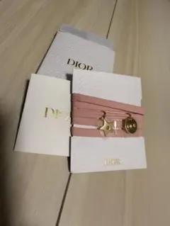 【即日発送】Dior ピンクリボン 星型チャーム