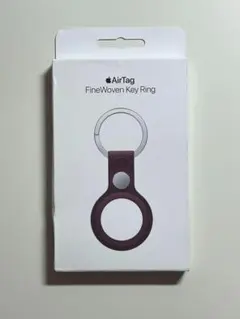 【新品】純正 AirTag ファインウーブンキーリング・マルベリー③