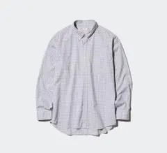 新品 UNIQLO ユニクロ ブロードシャツ 長袖 チェックシャツ