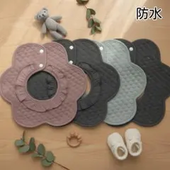 防水よだれかけベビースタイ女の子男の子赤ちゃんエプロンつけ襟新生児シンプルba∥