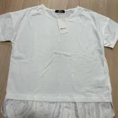 【新品】コムサイズム ドッキング 半袖Tシャツ Mサイズ ホワイト 白のサムネイル