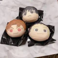 忍たま乱太郎　おまんじゅう　にぎにぎマスコット　タカ丸　三木ヱ門　守一郎