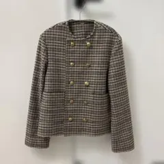 ミラオーウェン ノーカラージャケット