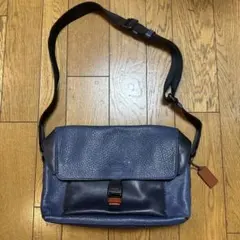 COACHネイビー レザー ショルダーバッグのサムネイル