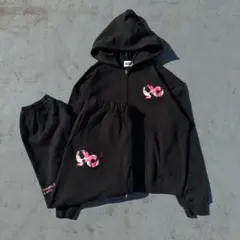 9090 Logo Assort Zip Hoodie Pants M