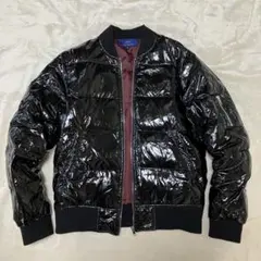 00s archive ライダース ダウン ジャケット 平成 光沢　y2k 短丈