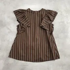 JOURNAL STANDARD コットンポプリンフリルブラウス ストライプ - メルカリ