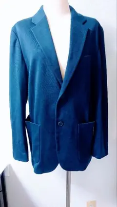 美品★送料込♪UNIQLO 紺色 ジャケット　ボタンシングル　メンズM