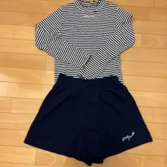 mezze piano ストライプ 長袖カットソー セット 150