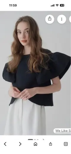 新品タグ付！maison de Dolce. アシンメトリー ぺプラム Tシャツ