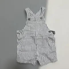 baby GAP ストライプ オーバーオール 3-6ヶ月