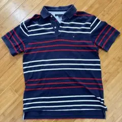 TOMMY HILFIGER ストライプ ポロシャツ