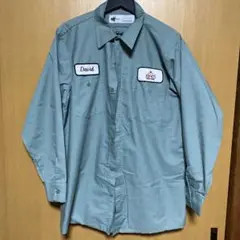 KING'S FAST LUBE ワークシャツ ライトグリーン