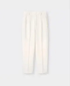 GU ハイウエストテーパードパンツ　アイボリー