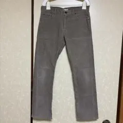 【値下げしました】UNIQLO グレー ストレートパンツコーデュロイ