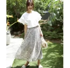 匿名配送 送料込み INGNI イング 花柄プリーツ スカート フリーサイズ