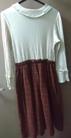 アクシーズファム　　チェックスカートワンピース