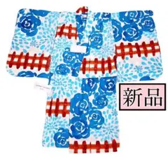 ツモリチサト キッズ 90100110 浴衣 帯 花柄 チェック柄 ゆかた 着物