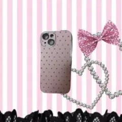 iPhone15用ケース‪‪ ‪‪❤︎‬‬ y2k 姫ギャル 韓国 ワンホン