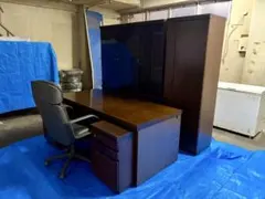 高級 役員用デスク収納家具4点セット　エグゼクティブ家具　応接室社長室　オフィスのサムネイル
